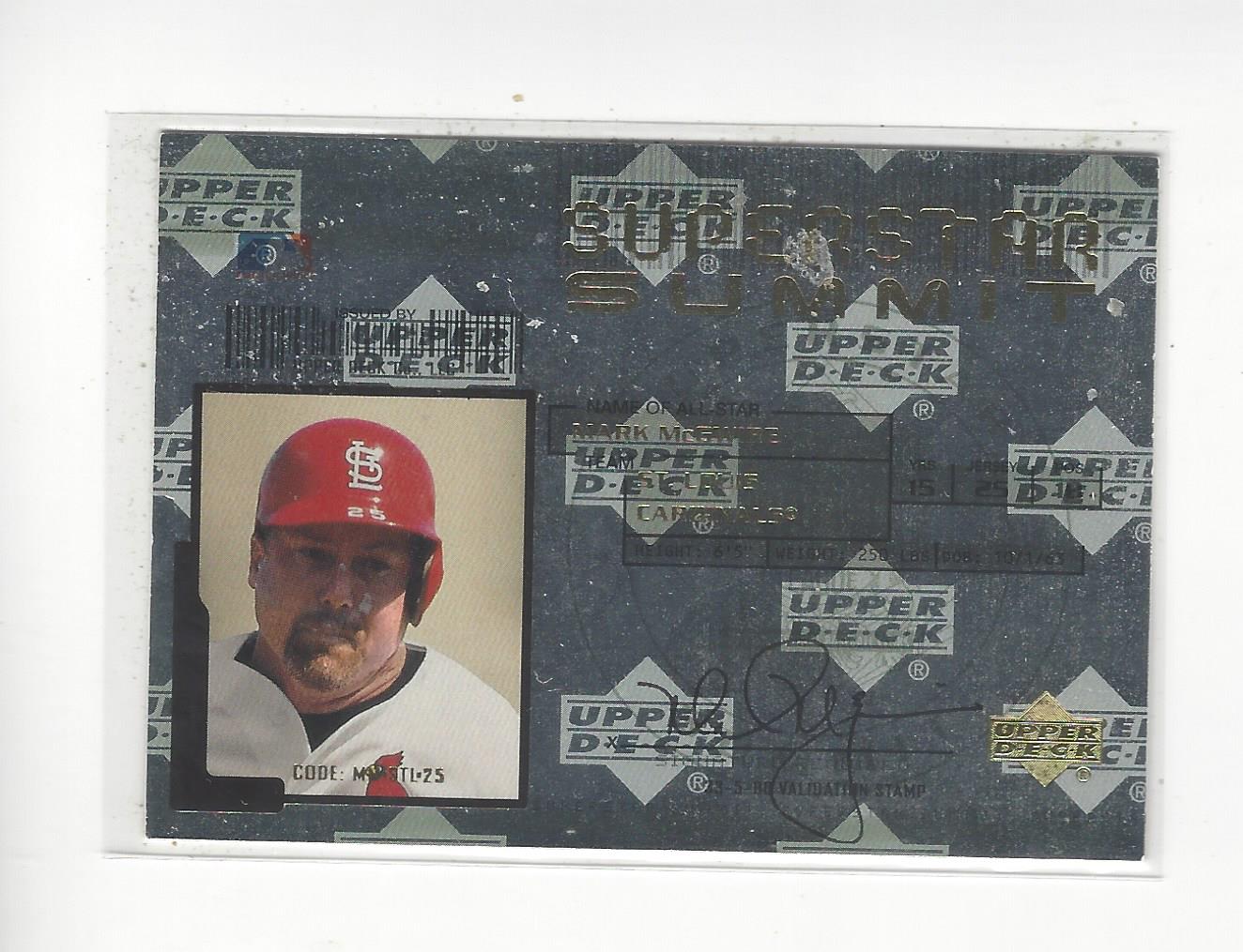 2001 Upper Deck Superstar Summit #SS9 Mark McGwire