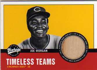 2001 Upper Deck Vintage Timeless Teams #CI2JM Joe Morgan Bat