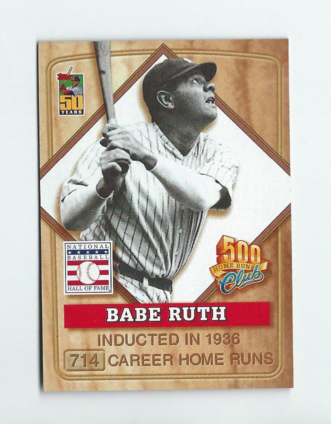 babe ruth baseball card