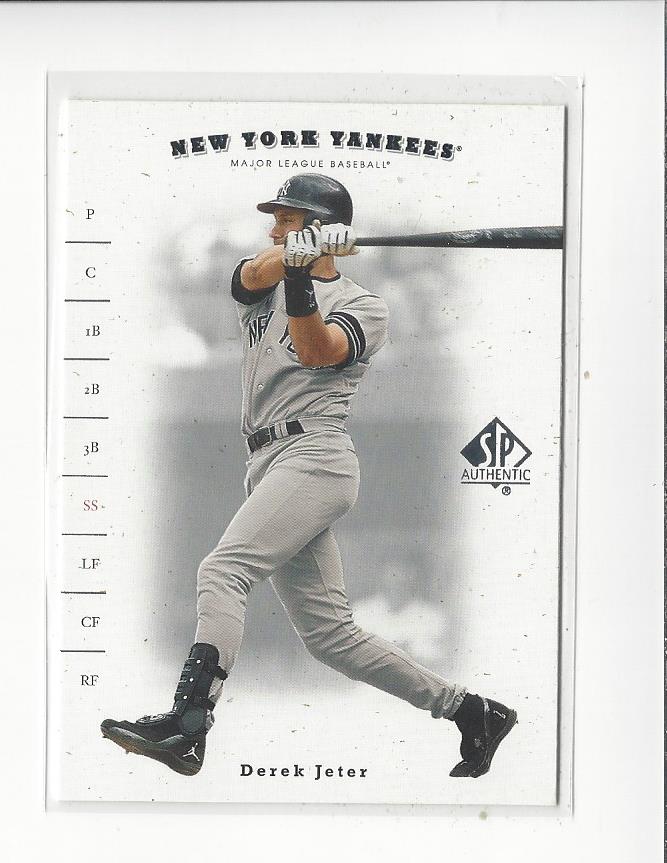 2001 SP Authentic #36 Derek Jeter