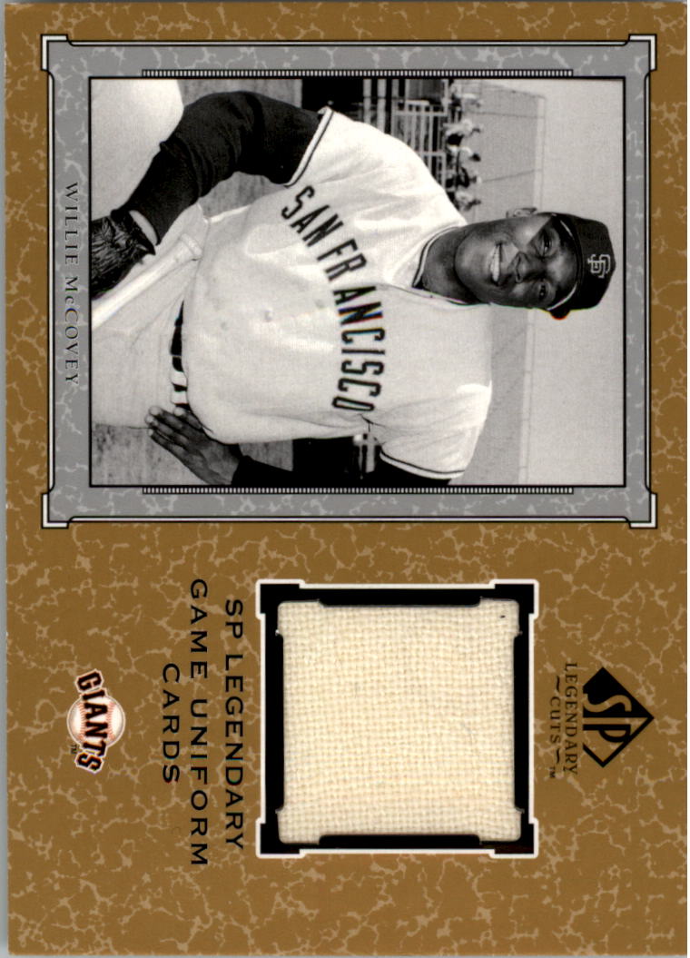 2001 SP Legendary Cuts Game Jersey #JWM Willie McCovey Uni *