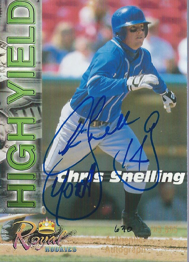 2001 Royal Rookies Futures High Yield Autographs #HY1 Chris Snelling