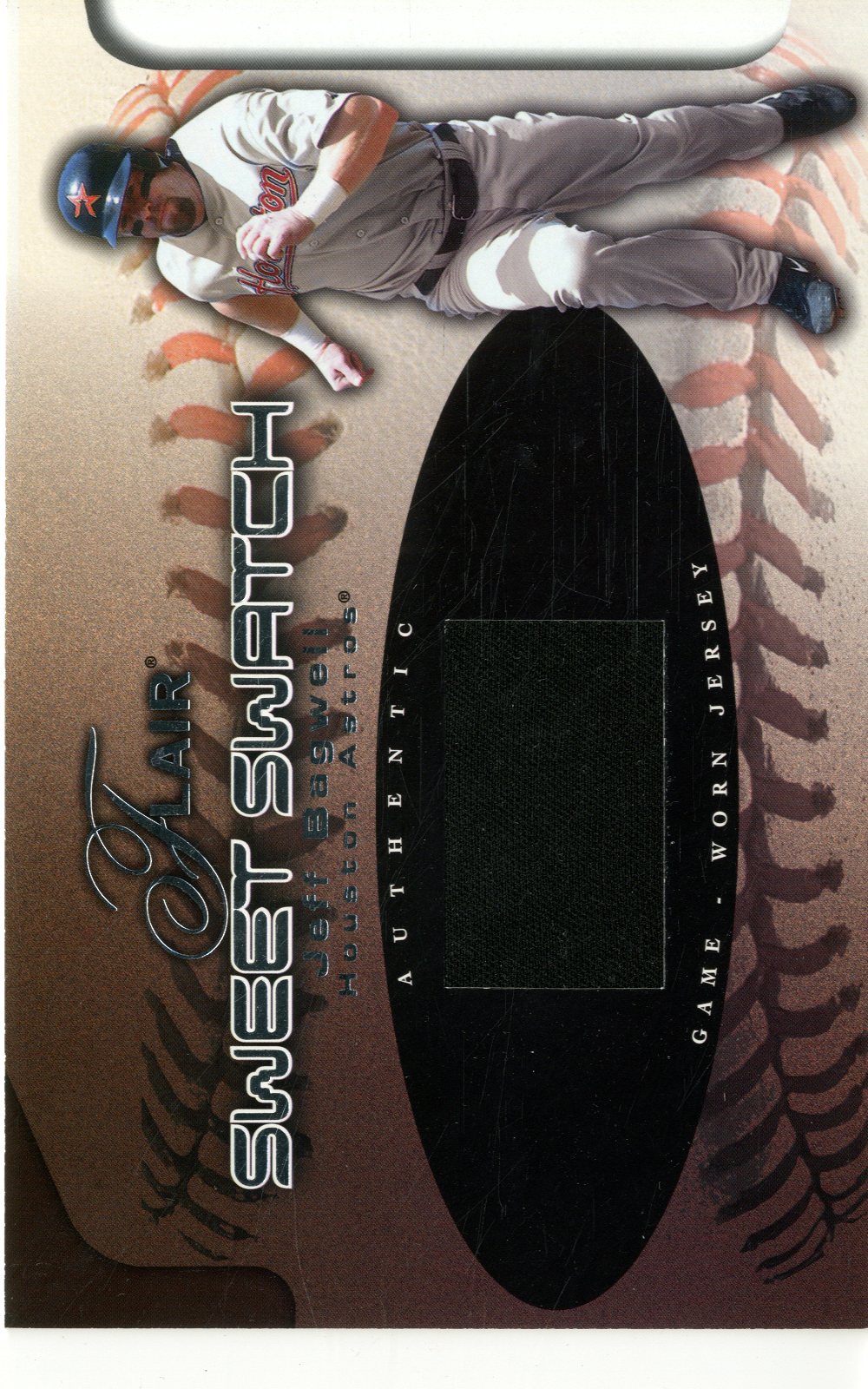 2002 Flair Sweet Swatch #1 Jeff Bagwell/490