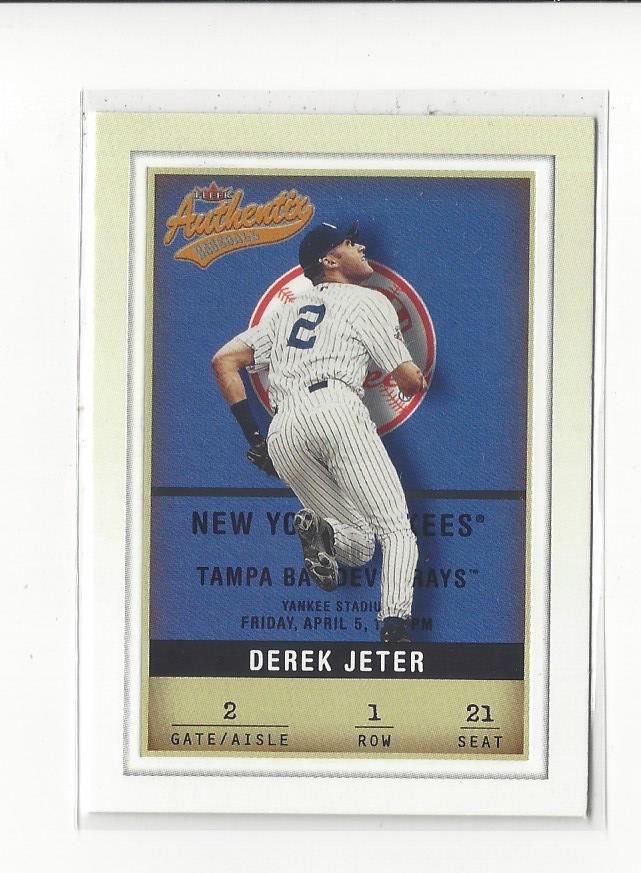 2002 Fleer Authentix #1 Derek Jeter