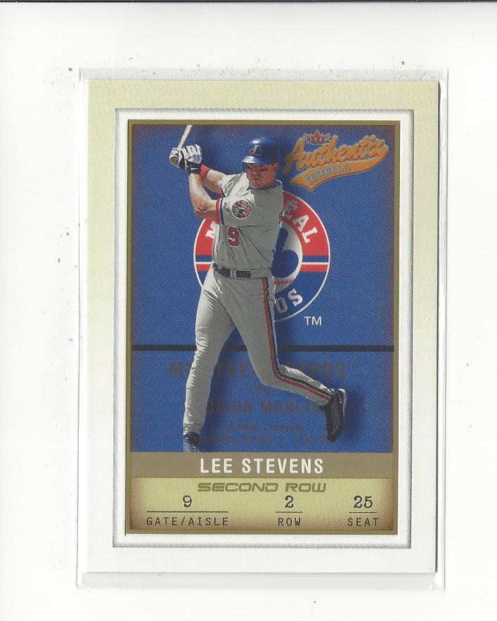 2002 Fleer Authentix Second Row #128 Lee Stevens