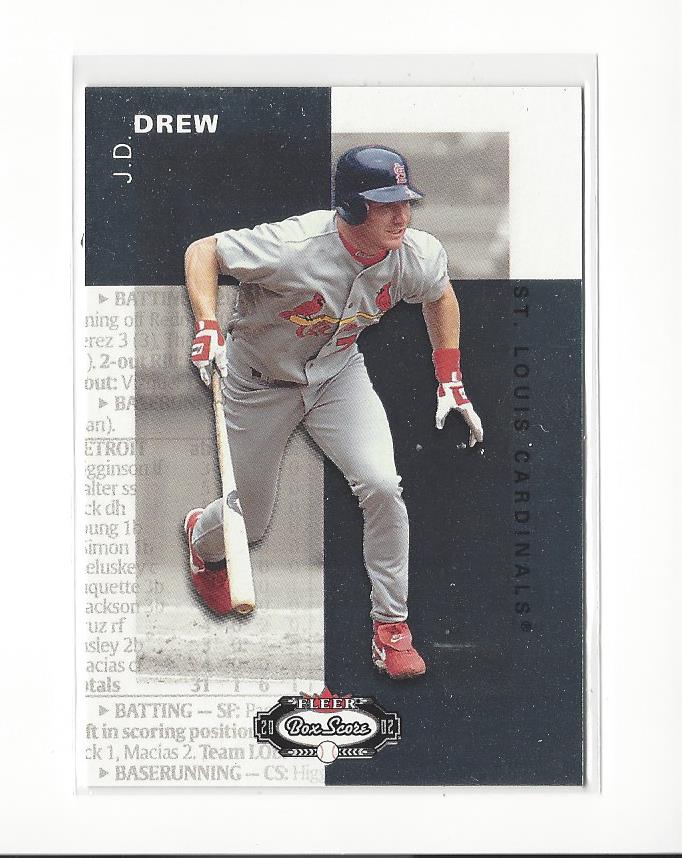 2002 Fleer Box Score First Edition #109 J.D. Drew