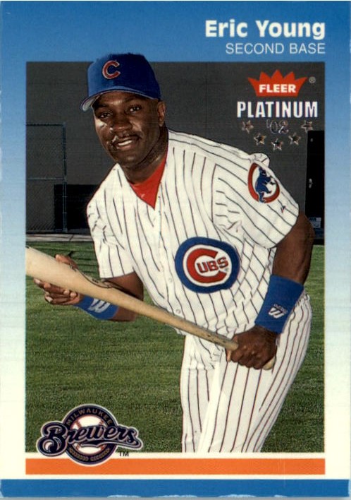 2002 Fleer Platinum Parallel #92 Eric Young - EX