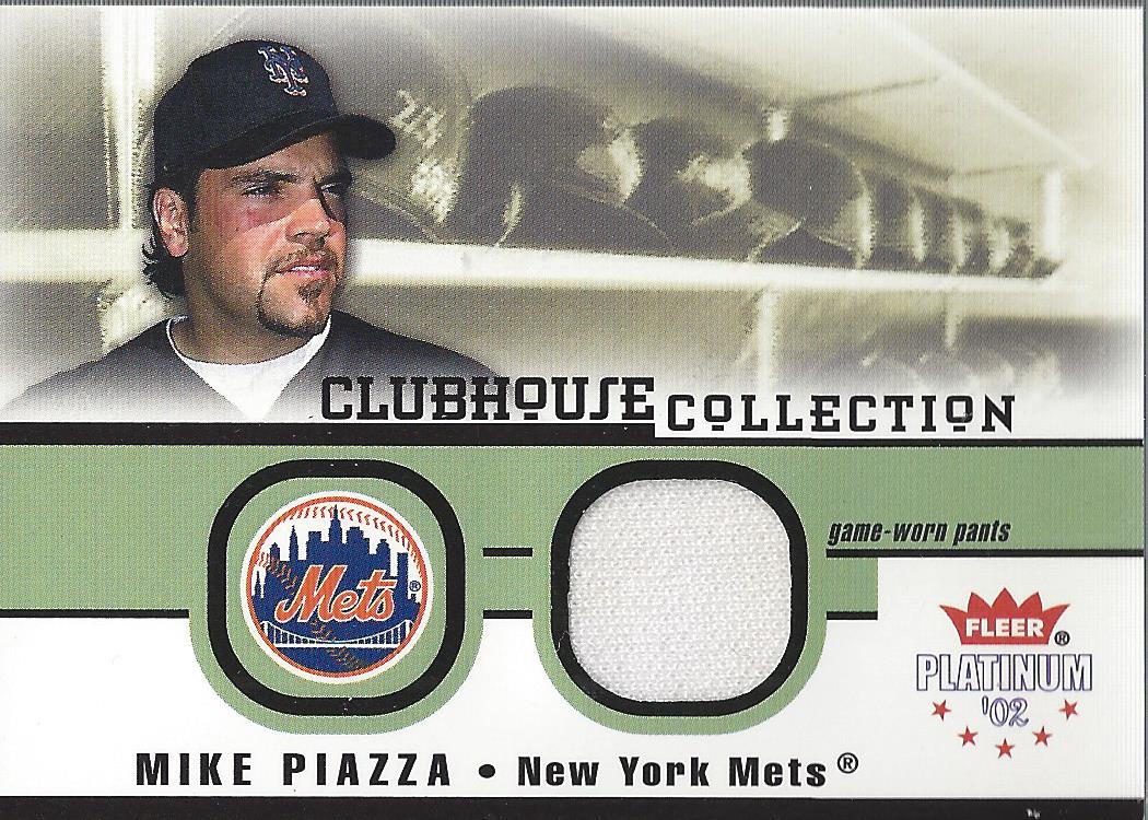 2002 Fleer Platinum Clubhouse Memorabilia #27 Mike Piazza Pants/1000