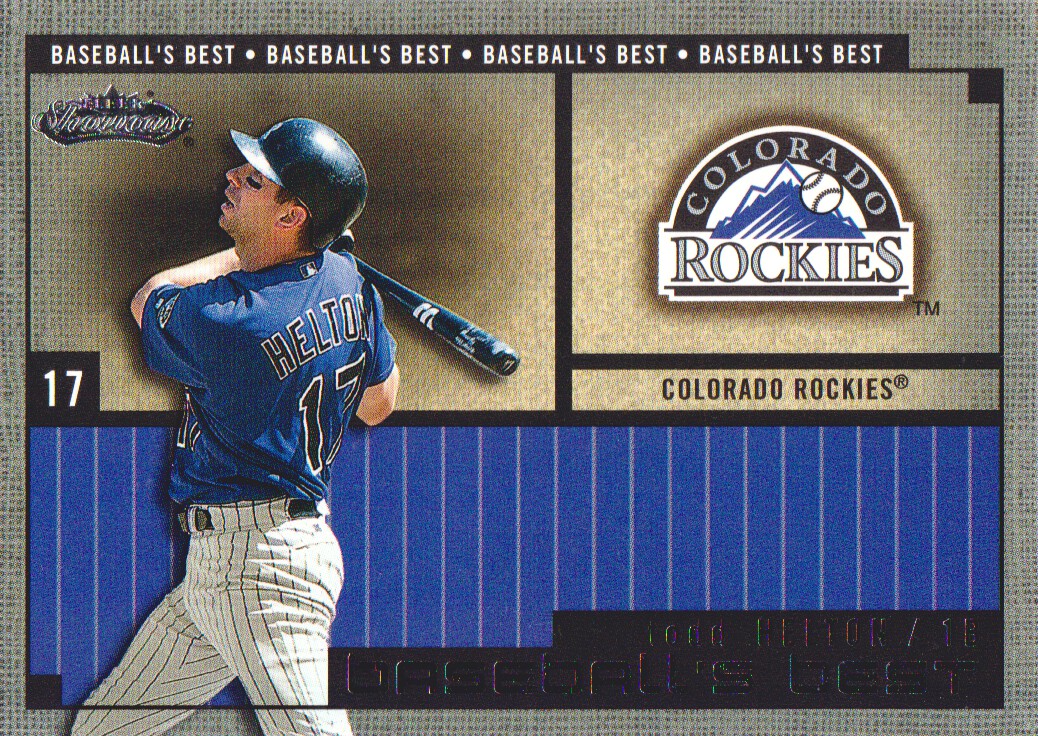 2002 Fleer Showcase Baseball's Best #8 Todd Helton