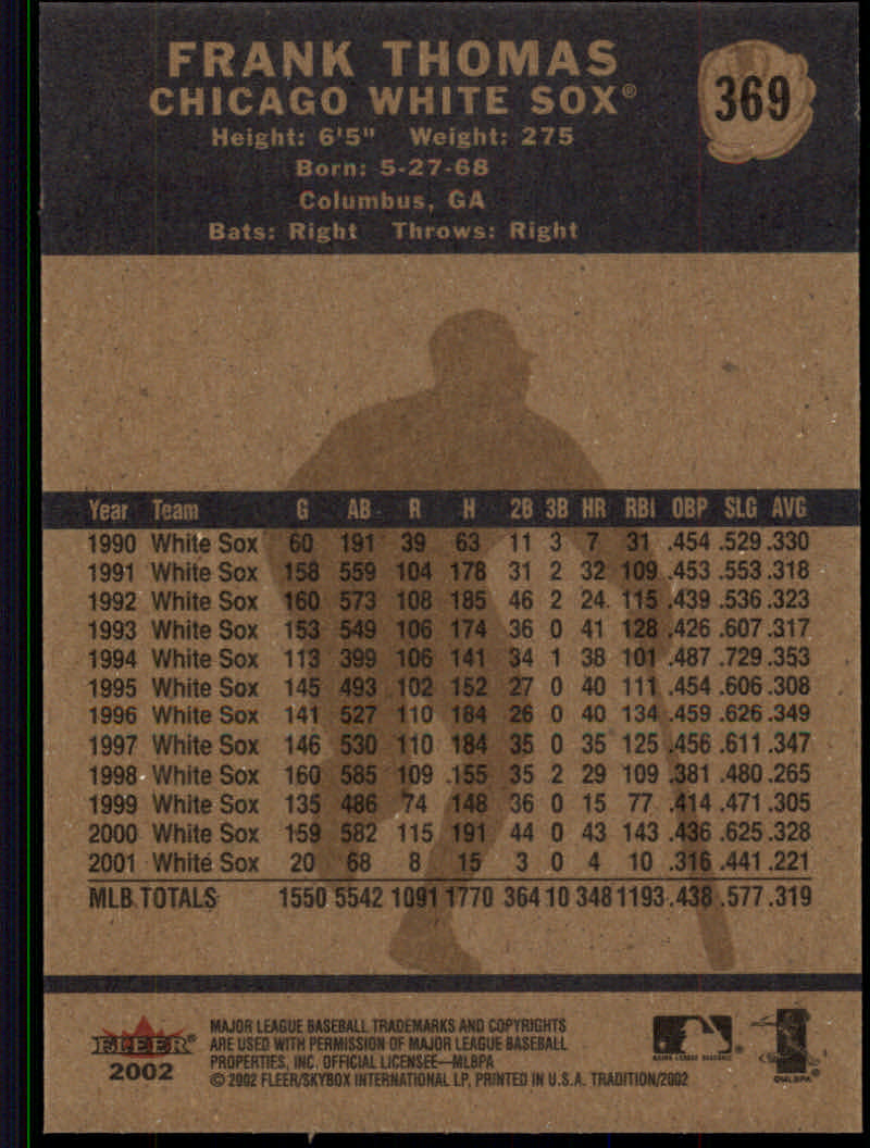 2002 Fleer Tradition Baseball "Main Set" Base Cards #251 to #500 - Picture 231 of 489
