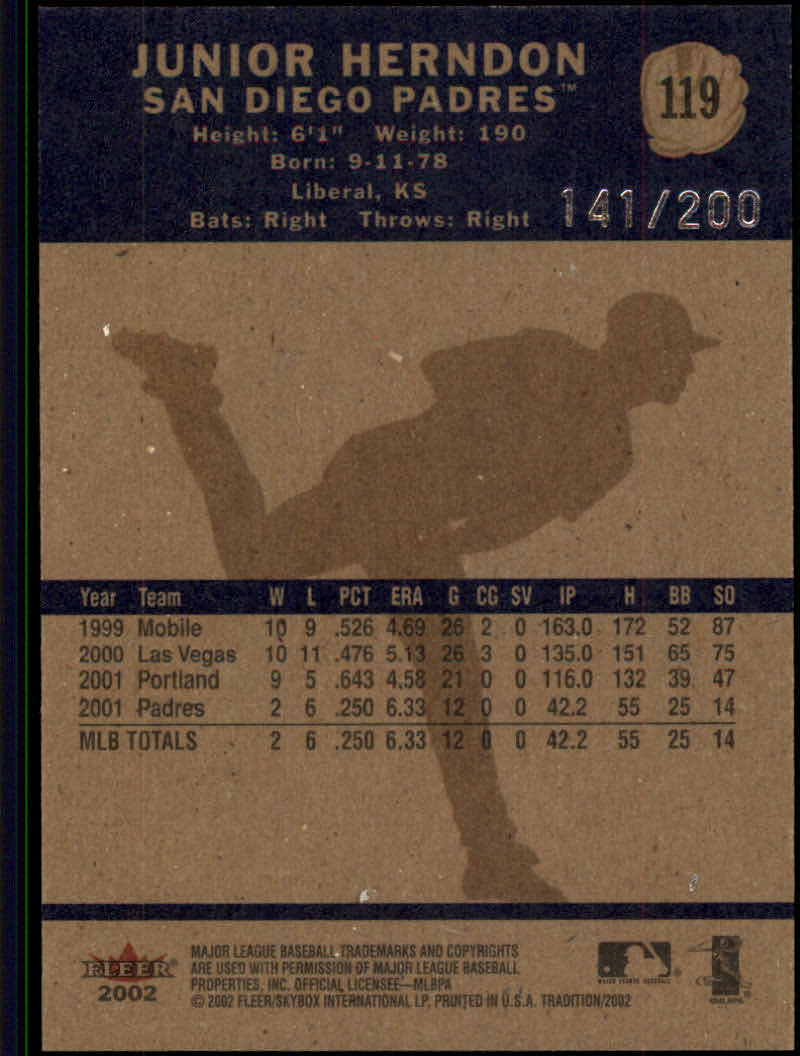 2002 Fleer Tradition Baseball "Glossy" Parallel Cards - Picture 9 of 9