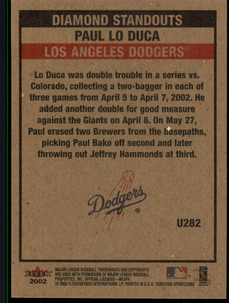 2002 Fleer Tradition Update Baseball "Main Set" Base Cards #U201 to #U400 - Picture 155 of 376