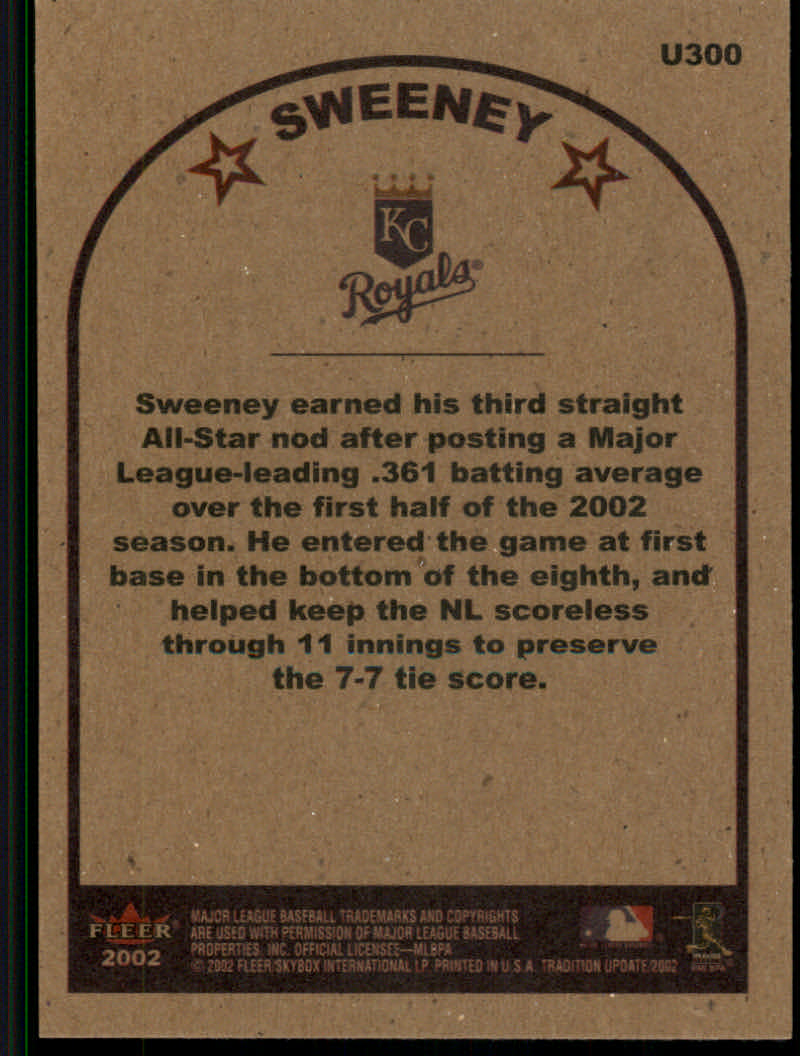 2002 Fleer Tradition Update Baseball "Main Set" Base Cards #U201 to #U400 - Picture 189 of 376