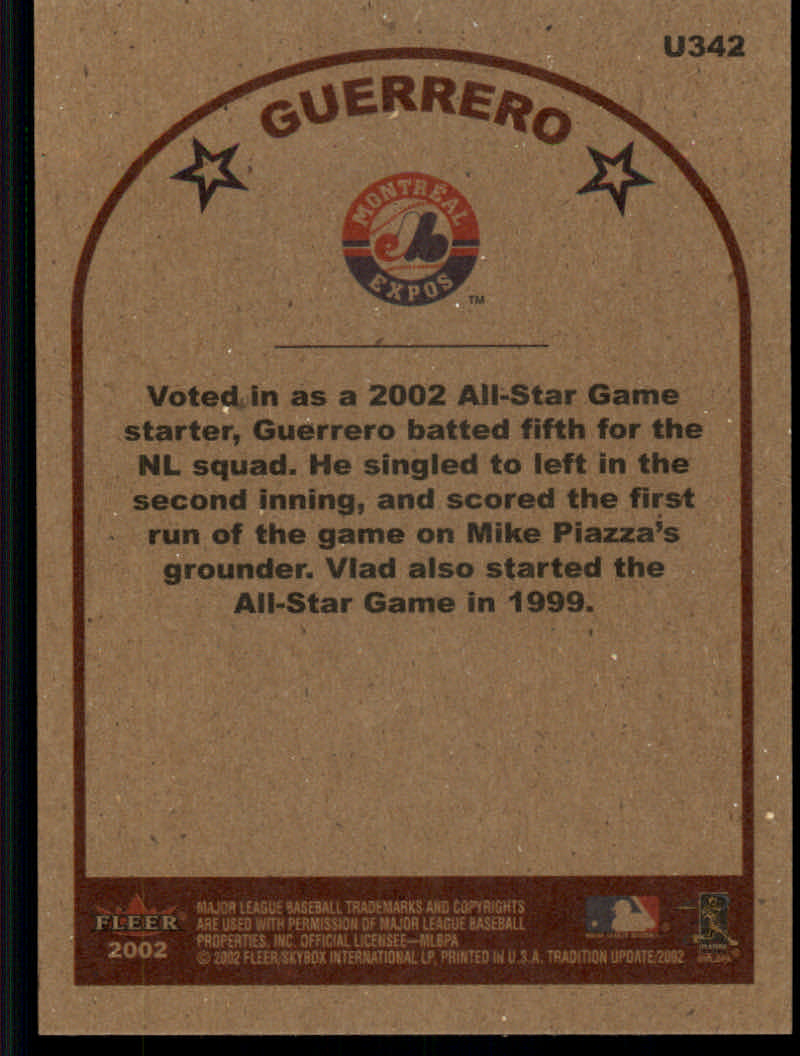 2002 Fleer Tradition Update Baseball "Main Set" Base Cards #U201 to #U400 - Picture 267 of 376