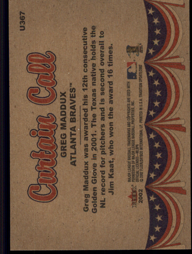 2002 Fleer Tradition Update Baseball "Main Set" Base Cards #U201 to #U400 - Picture 313 of 376