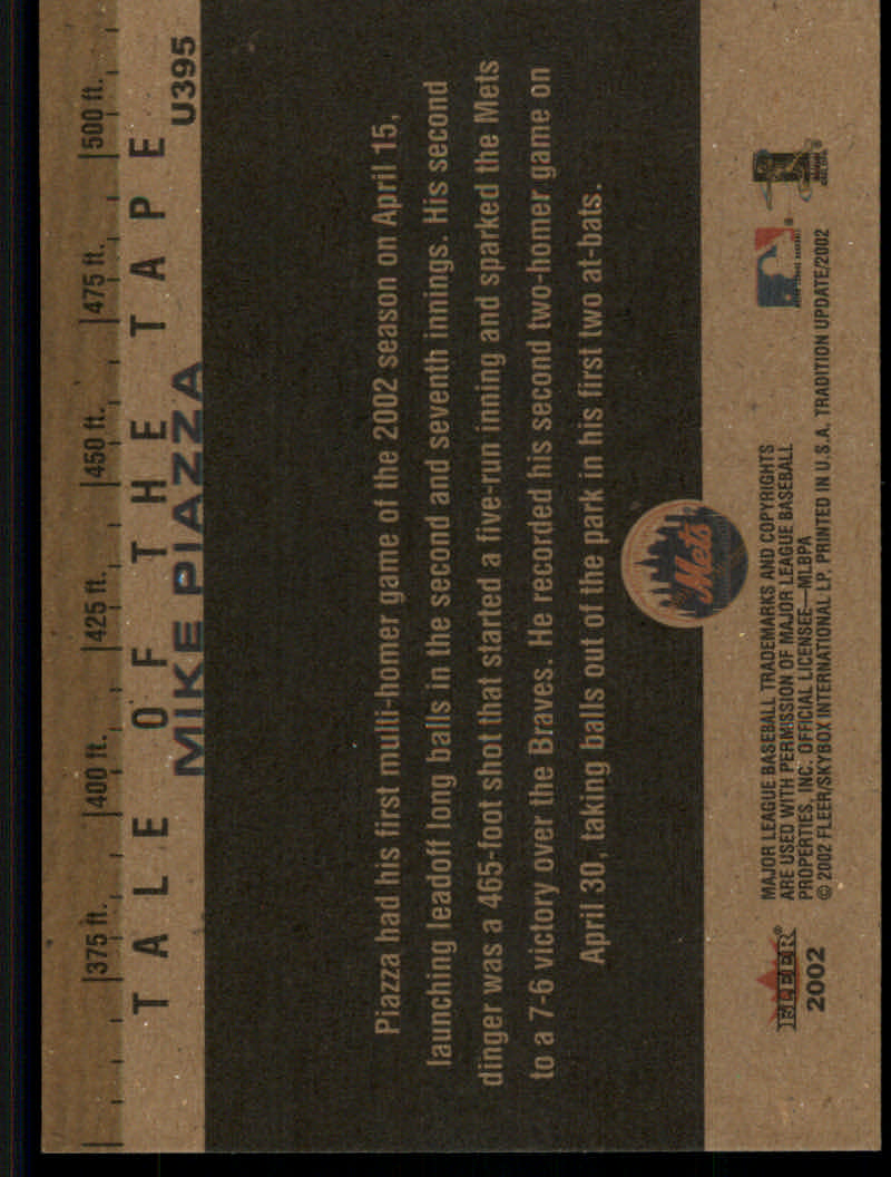 2002 Fleer Tradition Update Baseball "Main Set" Base Cards #U201 to #U400 - Picture 367 of 376