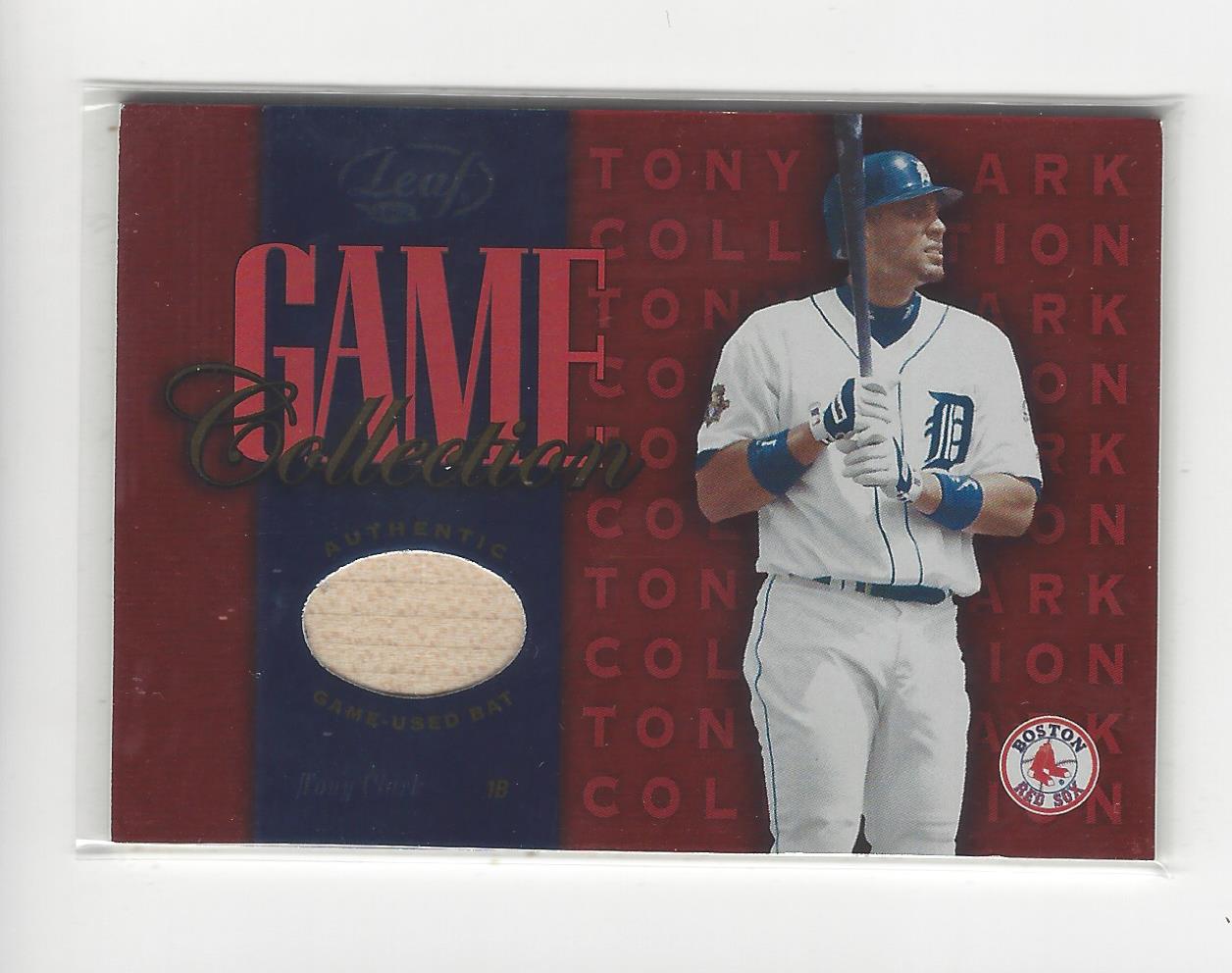 2002 Leaf Game Collection #TCB Tony Clark Bat
