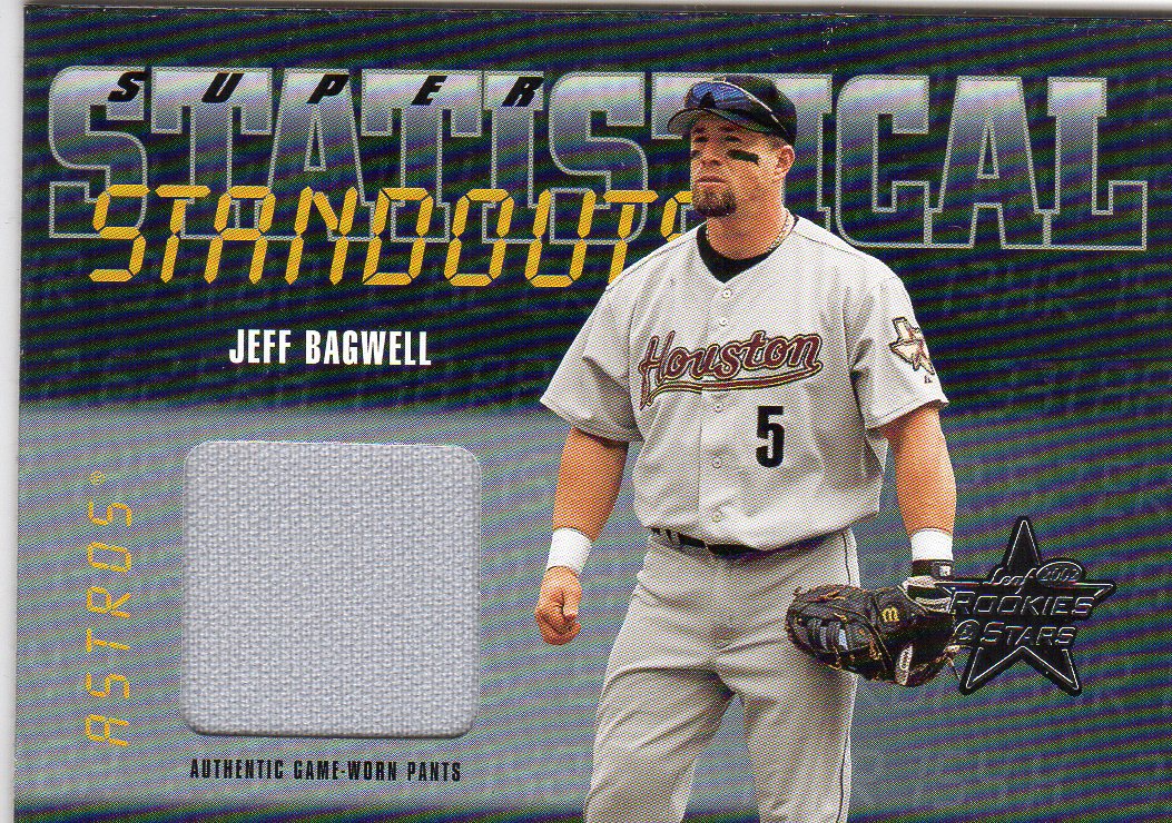 2002 Leaf Rookies and Stars Statistical Standouts Materials Super #22 Jeff Bagwell Pants