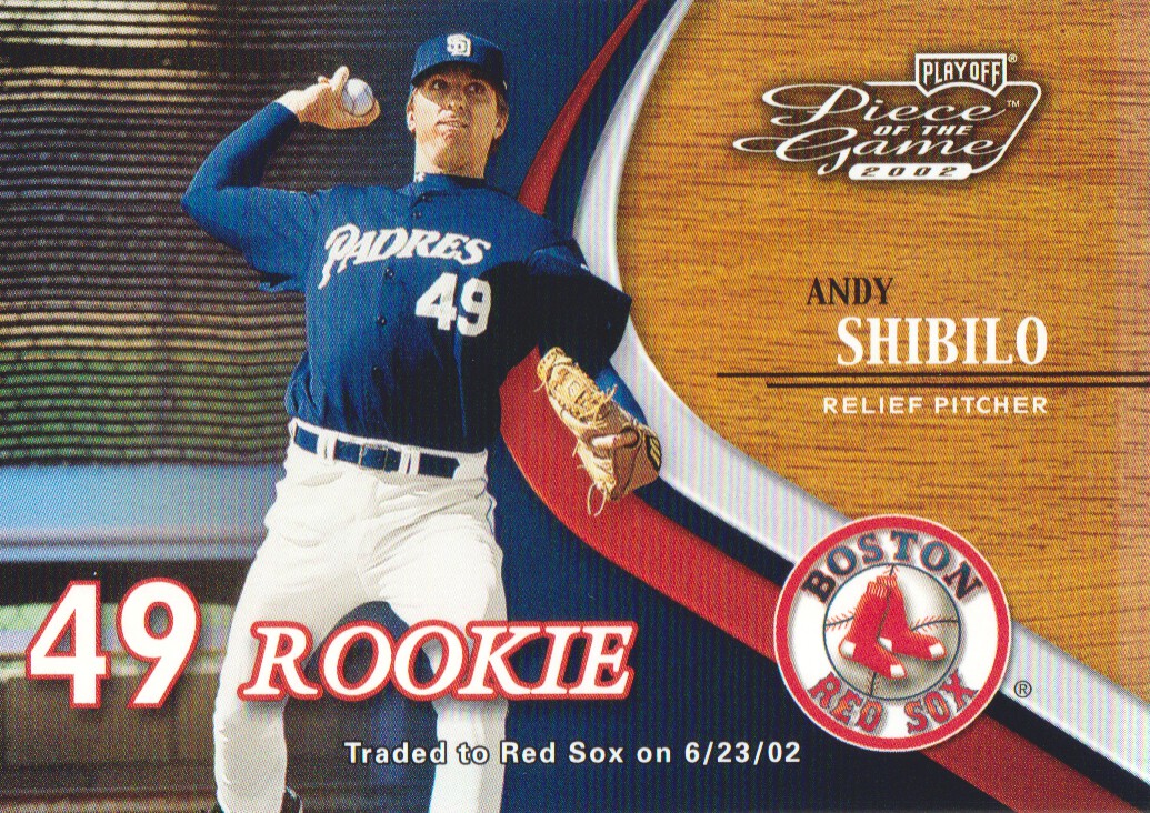 2002 Playoff Piece of the Game #95 Andy Shibilo ROO RC