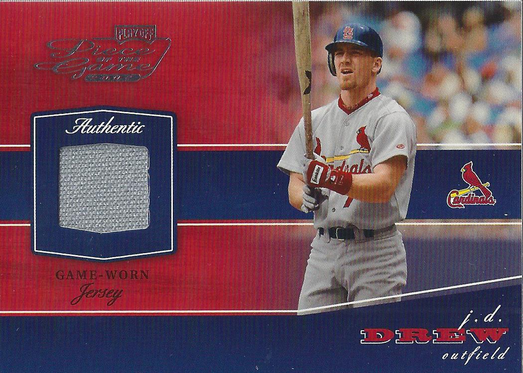2002 Playoff Piece of the Game Materials #32A J.D. Drew Jsy
