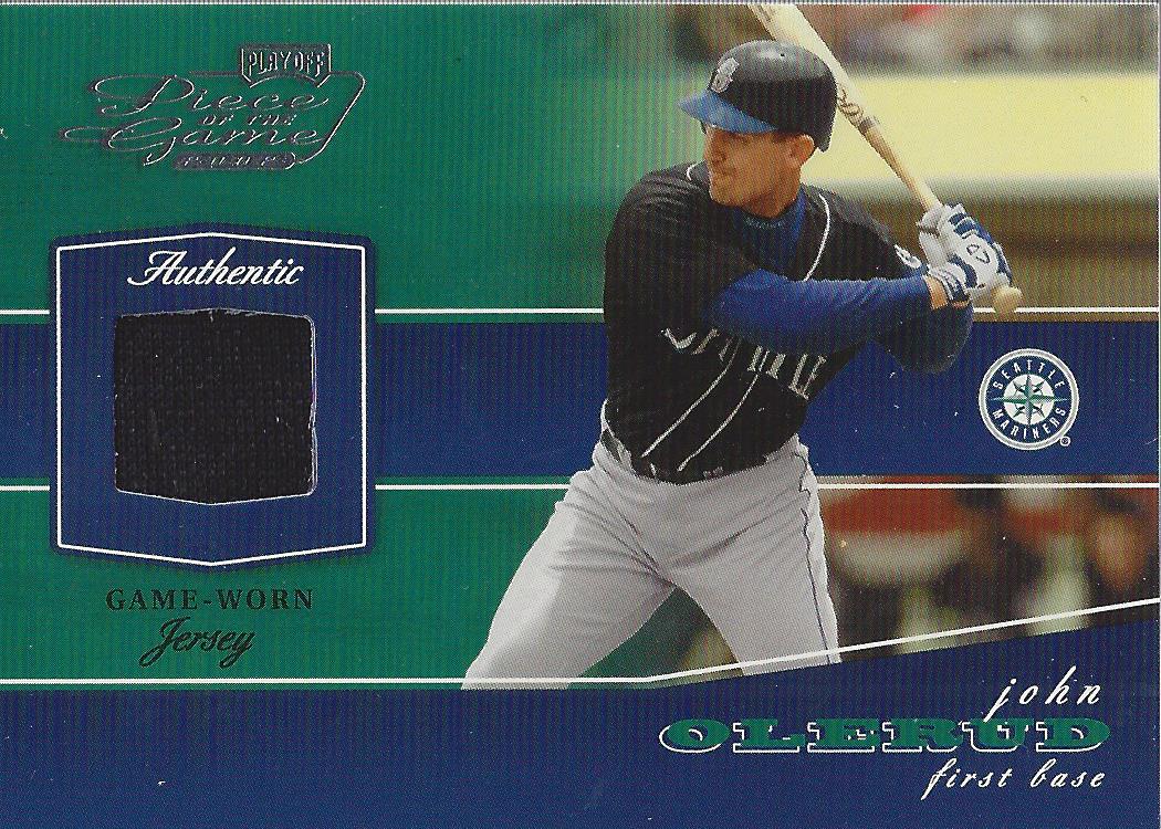 2002 Playoff Piece of the Game Materials #37A John Olerud Jsy