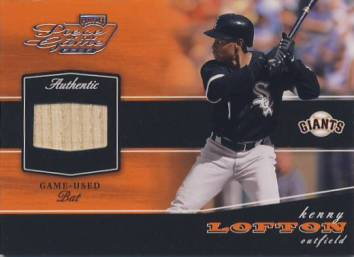 2002 Playoff Piece of the Game Materials #44A Kenny Lofton Bat