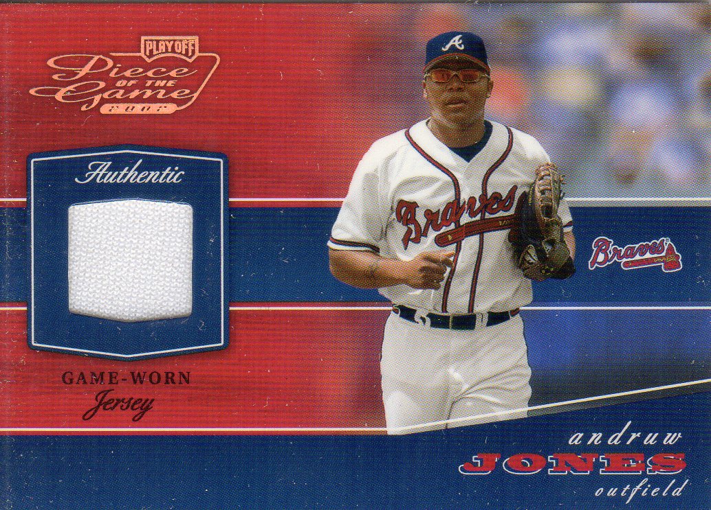 2002 Playoff Piece of the Game Materials Bronze #6 Andruw Jones Jsy