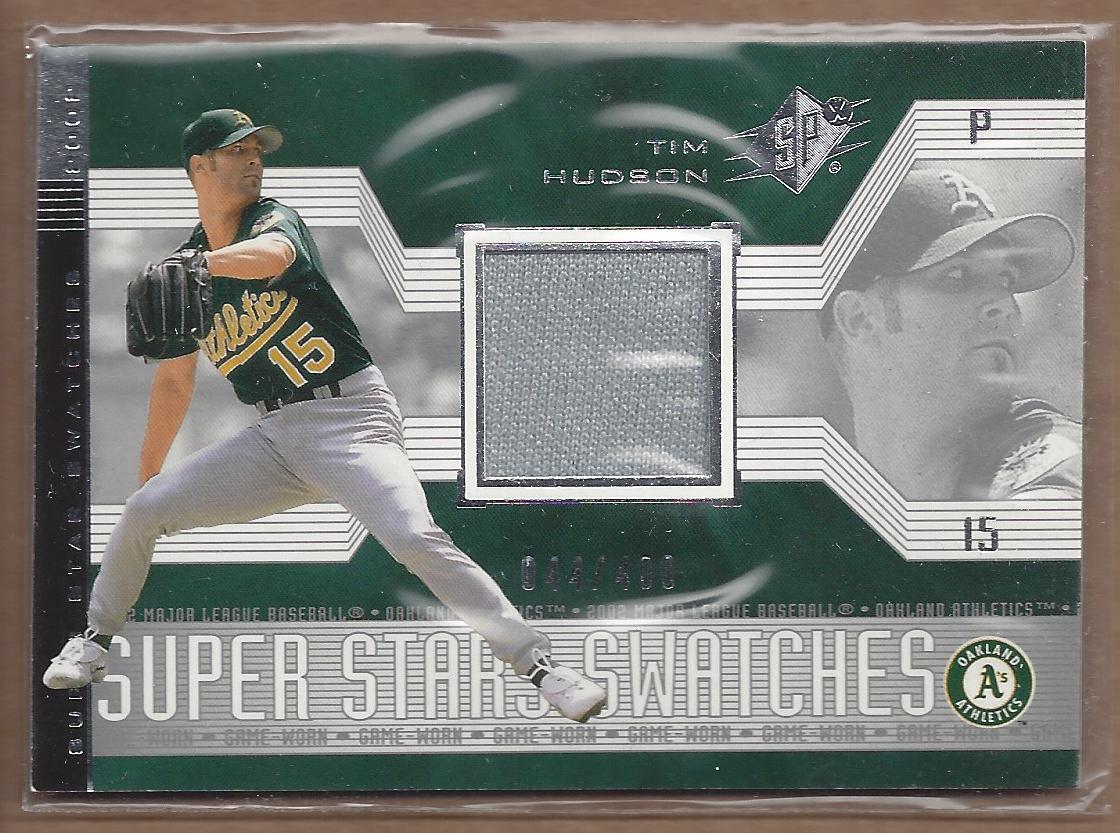 2002 SPx SuperStars Swatches Silver #163 Tim Hudson