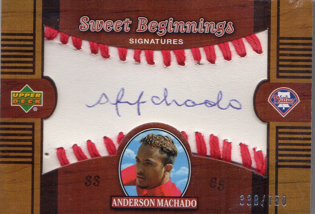2002 Sweet Spot #134 Andy Machado T1 AU RC