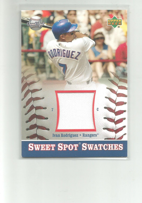 2002 Sweet Spot Swatches #SIR Ivan Rodriguez