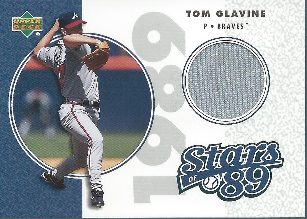 2002 UD Authentics Stars of '89 Jerseys #SLTG Tom Glavine