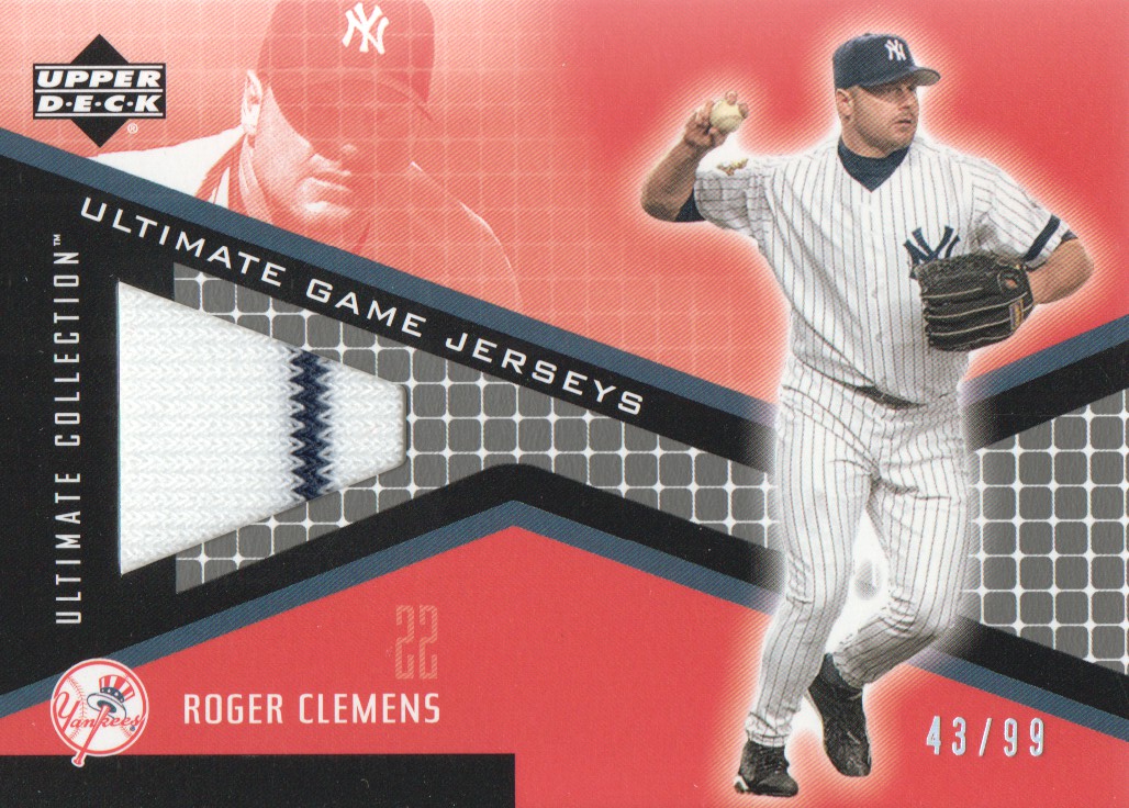 2002 Ultimate Collection Game Jersey Tier 1 #RC Roger Clemens