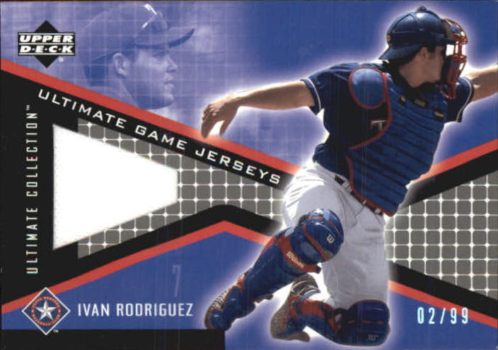 2002 Ultimate Collection Game Jersey Tier 2 #IR Ivan Rodriguez