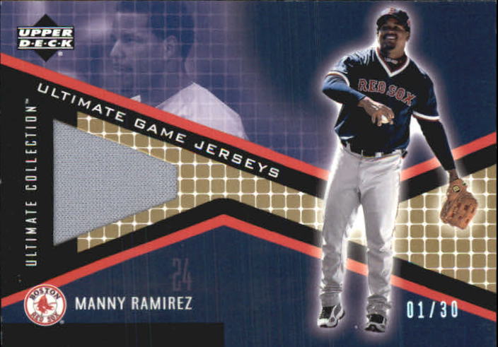 2002 Ultimate Collection Game Jersey Tier 2 Gold #MR Manny Ramirez