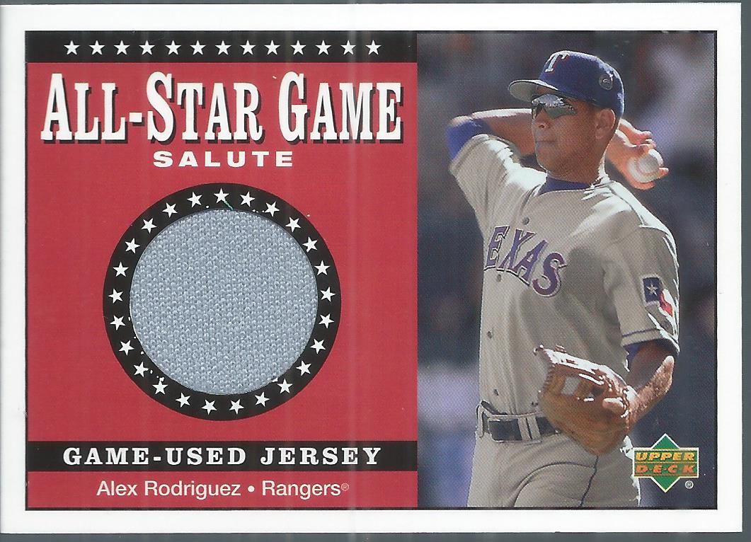 2002 Upper Deck All-Star Salute Game Jersey #SJAR2 Alex Rodriguez Rangers