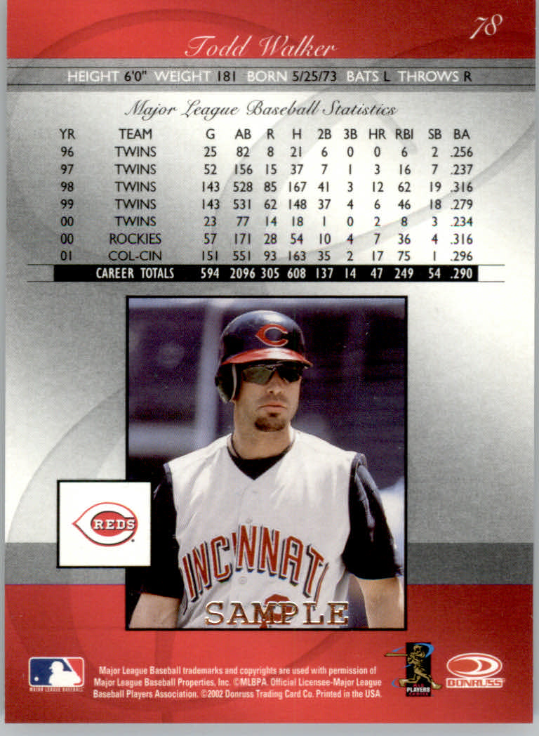 Carte Parallele Donruss Elite Baseball 2002 "Aspirazioni - Campioni - Stato" - Foto 11 di 13