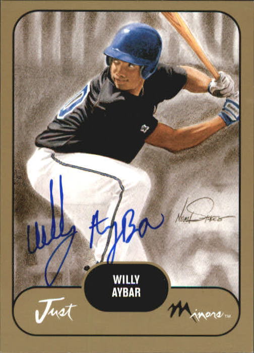 2002 Just Prospects Autographs Gold #1 Willy Aybar/300