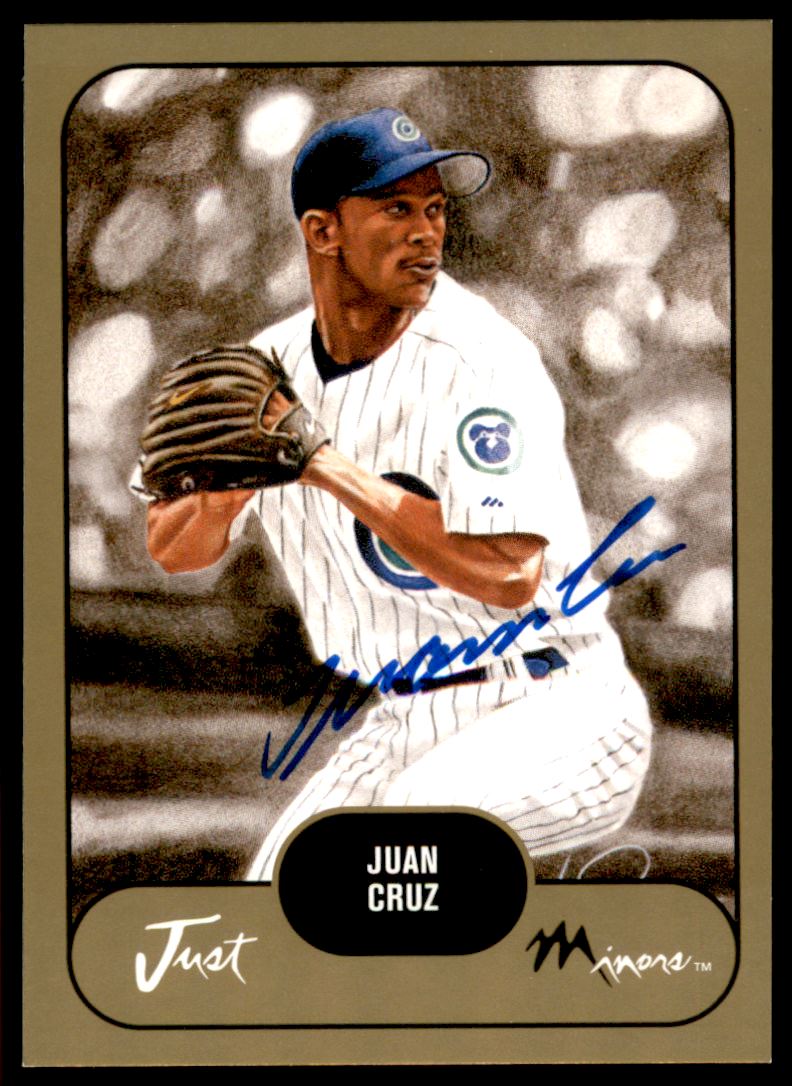2002 Just Prospects Autographs Gold #9 Juan Cruz/300