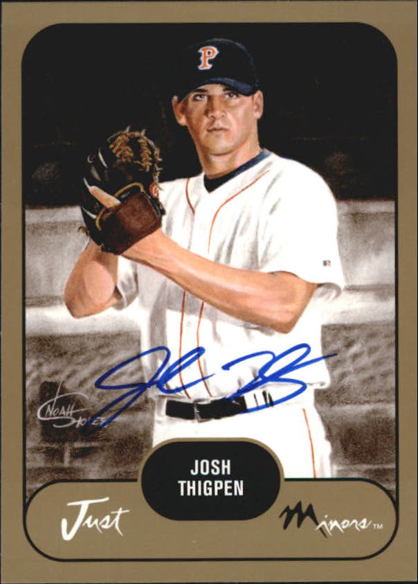 2002 Just Prospects Autographs Gold #39 Josh Thigpen/300