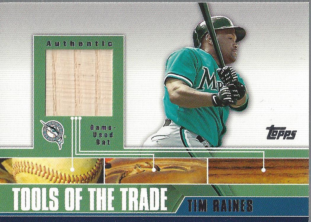 2002 Topps Traded Tools of the Trade Relics #TR Tim Raines Bat C