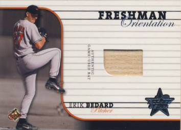 2002 Leaf Rookies and Stars Freshman Orientation #3 Erik Bedard Bat