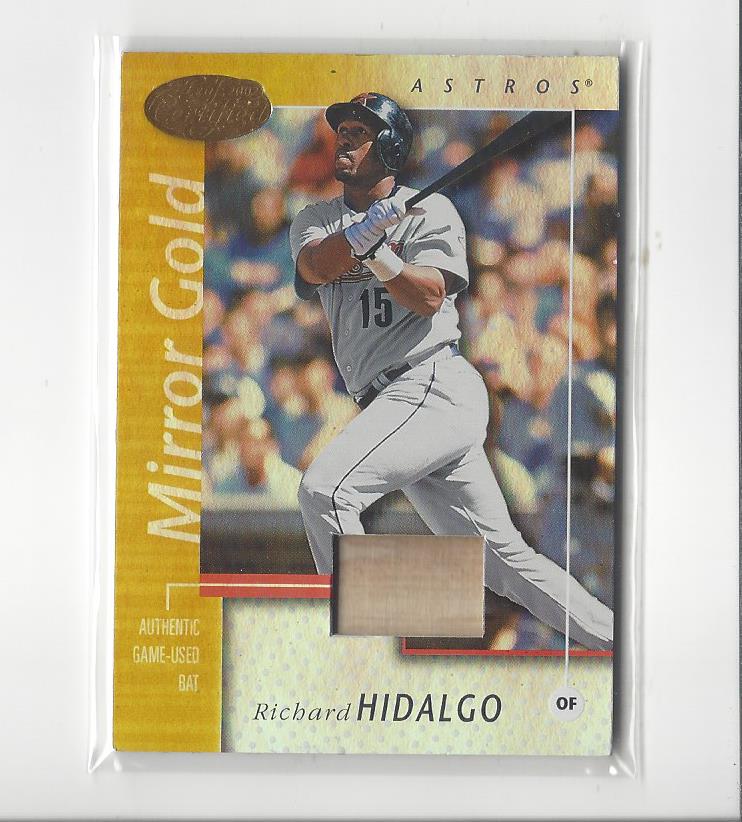 2002 Leaf Certified Mirror Gold #129 Richard Hidalgo Bat