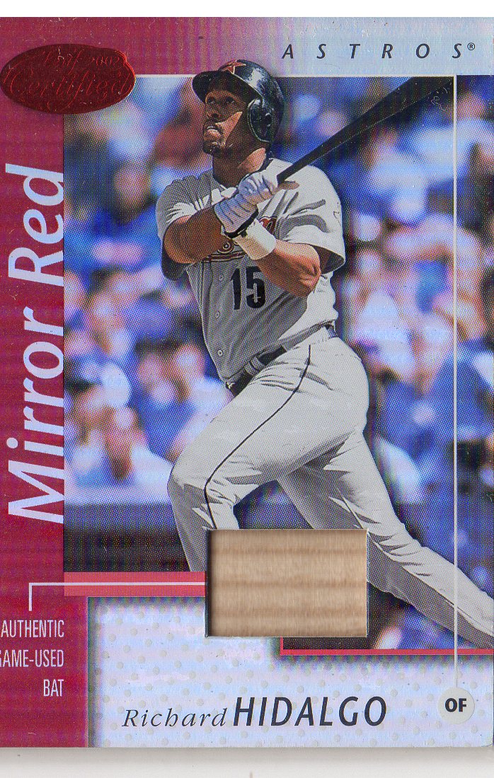 2002 Leaf Certified Mirror Red #129 Richard Hidalgo Bat