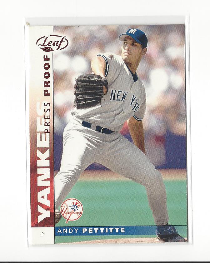 2002 Leaf Press Proofs Red #88 Andy Pettitte