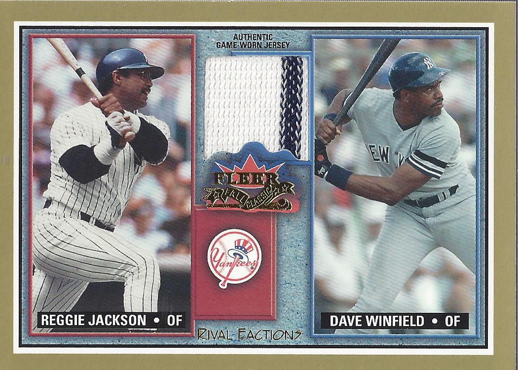 2002 Fleer Fall Classics Rival Factions Game Used #61 D.Winfield Jsy-Reggie/100