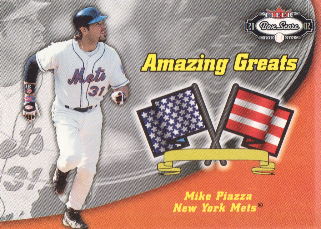 2002 Fleer Box Score Amazing Greats #3 Mike Piazza