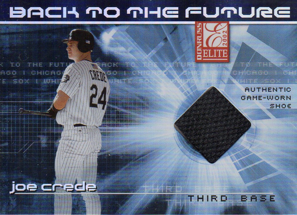 2002 Donruss Elite Back to the Future Threads #12 Joe Crede Shoes