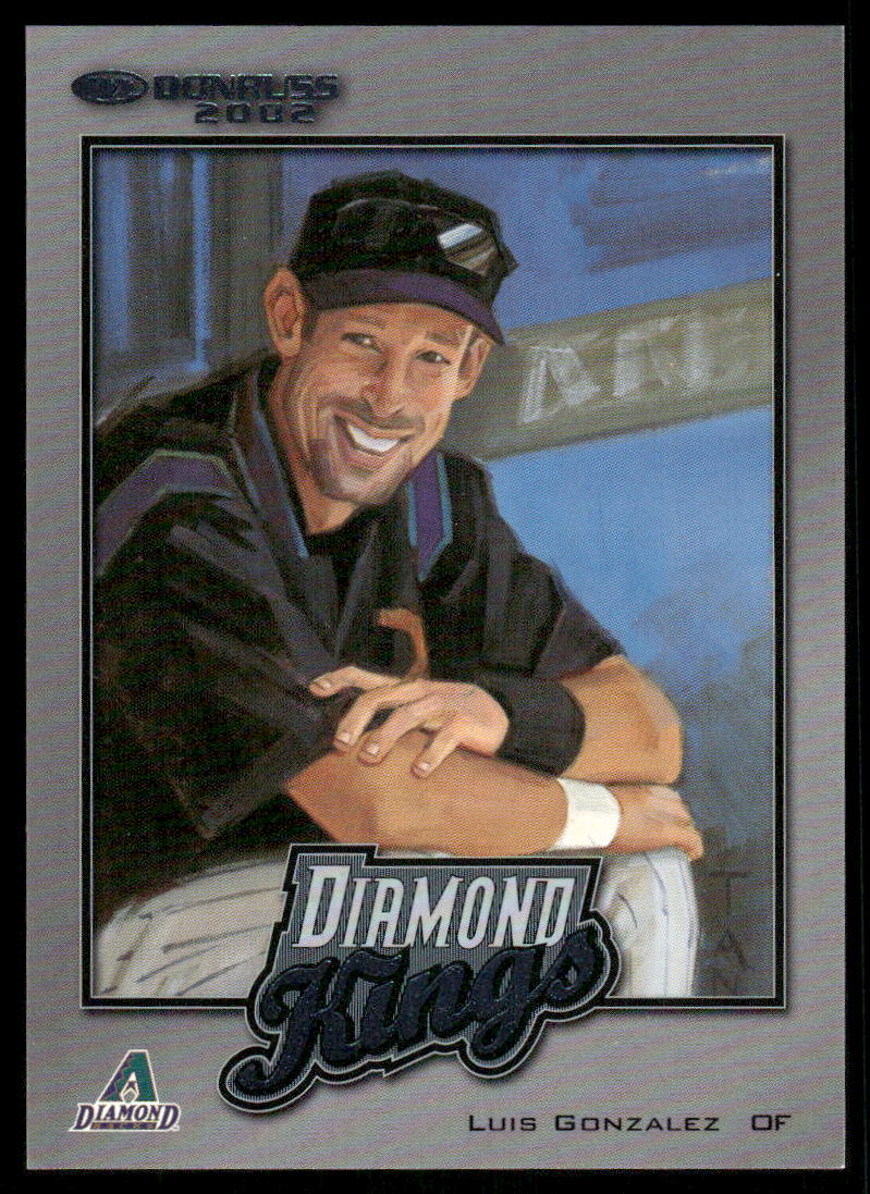 2002 Donruss Diamond Kings Inserts #DK9 Luis Gonzalez