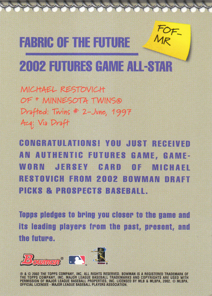 2002 Bowman Draft Baseball - Picture 77 of 109