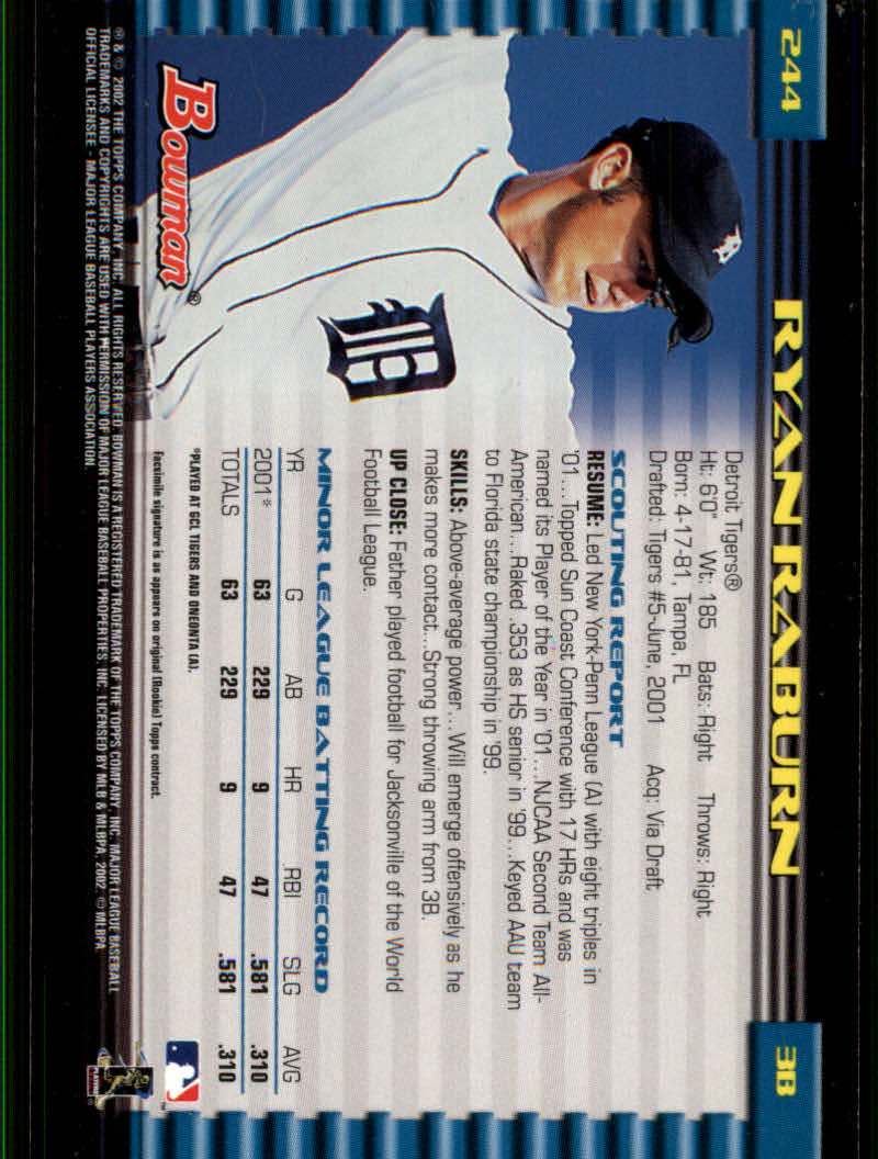 2002 Bowman Baseball "Gold" Parallel Cards - Picture 125 of 225